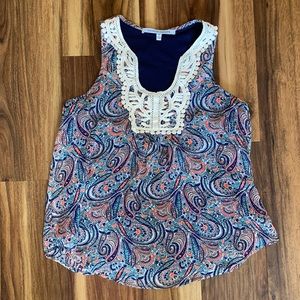 Collective Concepts Sleeveless Lined Top Size Small